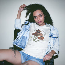 Load image into Gallery viewer, Hand Drawn Mushrooms Illustration Unisex Gildan T-Shirt