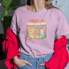 Load image into Gallery viewer, Take A Deep Breath & Enjoy Happiness Unisex Gildan T-Shirt