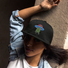 Load image into Gallery viewer, All Seeing Eye Spaceship Flat Bill Hat