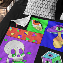 Load image into Gallery viewer, Psychedelic Pop Art Print Throw Blanket 60" x 80"