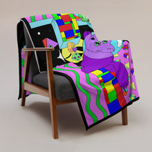 Load image into Gallery viewer, Psychedelic Floating Cats Throw Blanket 60" x 80"