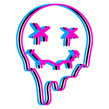 Load image into Gallery viewer, Smiley Glitch Face Unisex Gildan T-Shirt