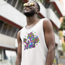 Load image into Gallery viewer, Iridescent Mushroom Magic Canvas Unisex Tank