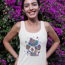 Load image into Gallery viewer, Iridescent Mushroom Groove Canvas Unisex Tank