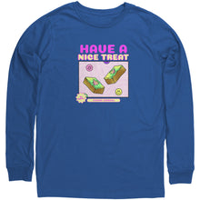 Load image into Gallery viewer, Happy Infused Edible Treats Canvas Unisex Long Sleeve Shirt
