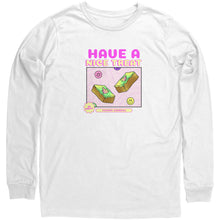 Load image into Gallery viewer, Happy Infused Edible Treats Canvas Unisex Long Sleeve Shirt