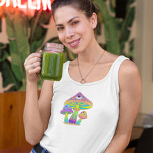 Load image into Gallery viewer, Fluorescent Mushrooms Canvas Unisex Tank