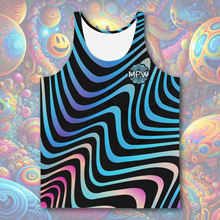 Load image into Gallery viewer, Swirl Vortex With MPW Logo Unisex Tank Top
