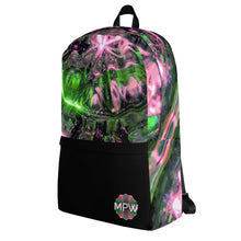 Load image into Gallery viewer, Cosmic Eye Glass Work Energy Swirls Backpack