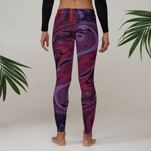 Load image into Gallery viewer, Purple Haze Marble Wash Leggings