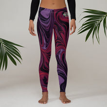 Load image into Gallery viewer, Purple Haze Marble Wash Leggings