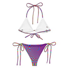 Load image into Gallery viewer, Neo Waves Pattern All-Over Print Recycled String Bikini