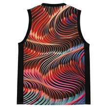 Load image into Gallery viewer, 3D Swirls Waves Recycled Unisex Basketball Jersey