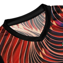 Load image into Gallery viewer, 3D Swirls Waves Recycled Unisex Basketball Jersey