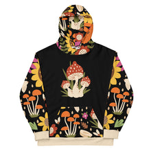 Load image into Gallery viewer, Sunflower Mushroom Pattern With MPW Logo Unisex Hoodie