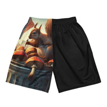 Load image into Gallery viewer, Squirrel Mushrooms and Nuts Unisex Mesh Shorts