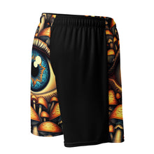 Load image into Gallery viewer, All Seeing Eye With Mushrooms Unisex Mesh Shorts
