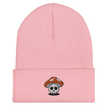 Load image into Gallery viewer, Mushroom Skull Cuffed Beanie