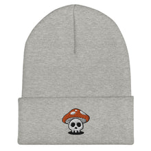 Load image into Gallery viewer, Mushroom Skull Cuffed Beanie