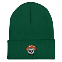 Load image into Gallery viewer, Mushroom Skull Cuffed Beanie