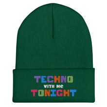 Load image into Gallery viewer, Techno With Me Tonight Cuffed Beanie