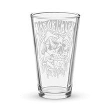 Load image into Gallery viewer, Psychedelic Mushroom Skull Shaker Pint Glass