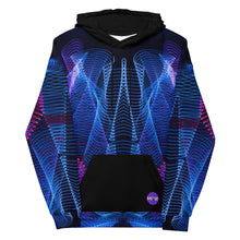 Load image into Gallery viewer, Neon Electro Waves Unisex Hoodie