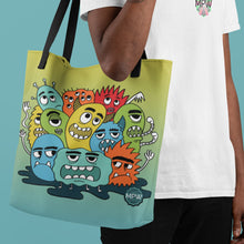Load image into Gallery viewer, Monster Doodle Tote Bag