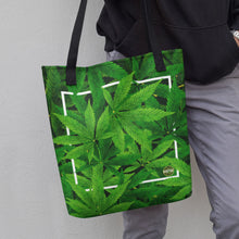 Load image into Gallery viewer, Pot Leaf Framed Tote bag