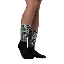 Load image into Gallery viewer, B&W Doodle Squiggles Unisex Socks