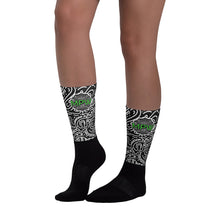 Load image into Gallery viewer, B&W Doodle Squiggles Unisex Socks
