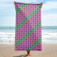 Load image into Gallery viewer, Fluorescent Striped Kaleidoscope Towel
