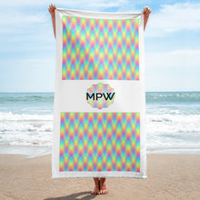 Load image into Gallery viewer, Wavy Pixel Stripes Towel