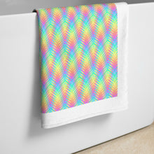 Load image into Gallery viewer, Wavy Pixel Stripes Towel