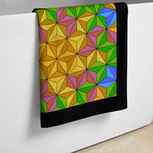 Load image into Gallery viewer, Triangular Pattern Kaleidoscope Towel