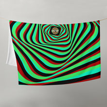Load image into Gallery viewer, Spiral Glitch Wave Throw Blanket 50" x 60"