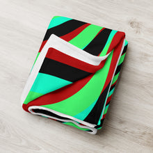 Load image into Gallery viewer, Spiral Glitch Wave Throw Blanket 50" x 60"