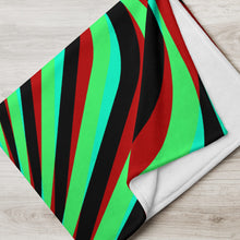 Load image into Gallery viewer, Spiral Glitch Wave Throw Blanket 50" x 60"