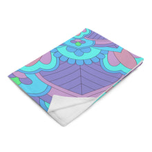Load image into Gallery viewer, Flower Kaleidoscope Throw Blanket 50" x 60"