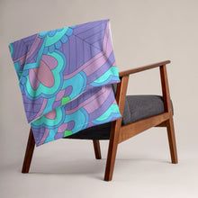 Load image into Gallery viewer, Flower Kaleidoscope Throw Blanket 50" x 60"