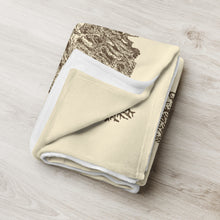 Load image into Gallery viewer, Vintage Wild Mushrooms Throw Blanket 50" x 60"