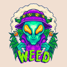 Load image into Gallery viewer, Extraterrestrial Greenery Enthusiast Bella Ladies Flowy Crop T-Shirt