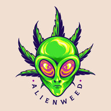 Load image into Gallery viewer, Alien Weed Bella Ladies Flowy Crop T-Shirt