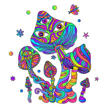 Load image into Gallery viewer, Iridescent Mushroom Groove Canvas Unisex Tank