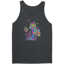 Load image into Gallery viewer, Iridescent Mushroom Magic Canvas Unisex Tank