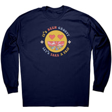 Load image into Gallery viewer, It's Been Groovy Let's Take A Trip Smiley Unisex Gildan Long Sleeve Shirt