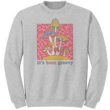 Load image into Gallery viewer, It's Been Groovy Warped Unisex Glidan Crewneck Sweatshirt