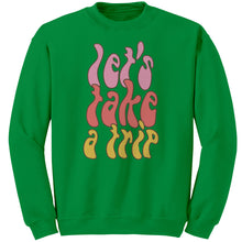 Load image into Gallery viewer, Let's Take a Trip Unisex Glidan Crewneck Sweatshirt