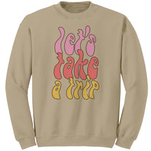 Load image into Gallery viewer, Let's Take a Trip Unisex Glidan Crewneck Sweatshirt
