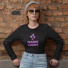 Load image into Gallery viewer, Magic Night Halloween Groovy Mushrooms Unisex Glidan Long Sleeve Shirt
